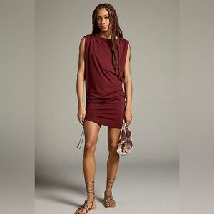Daily Practice by Anthropologie Ruched Sleeveless Dress